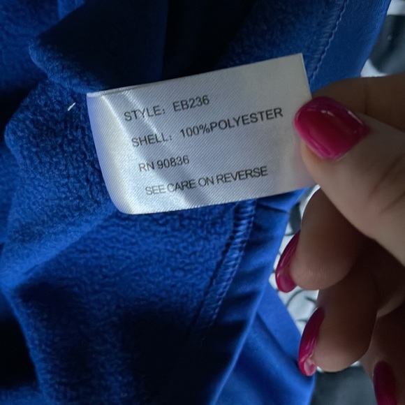 NWT Eddie Bauer Men's Blue Marvel Defenders 1/2 Zip Jacket Size XL - Picture 4 of 5